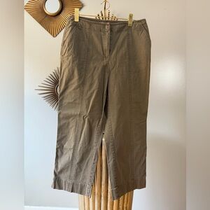 Talbots - Military Green Stretch Pants